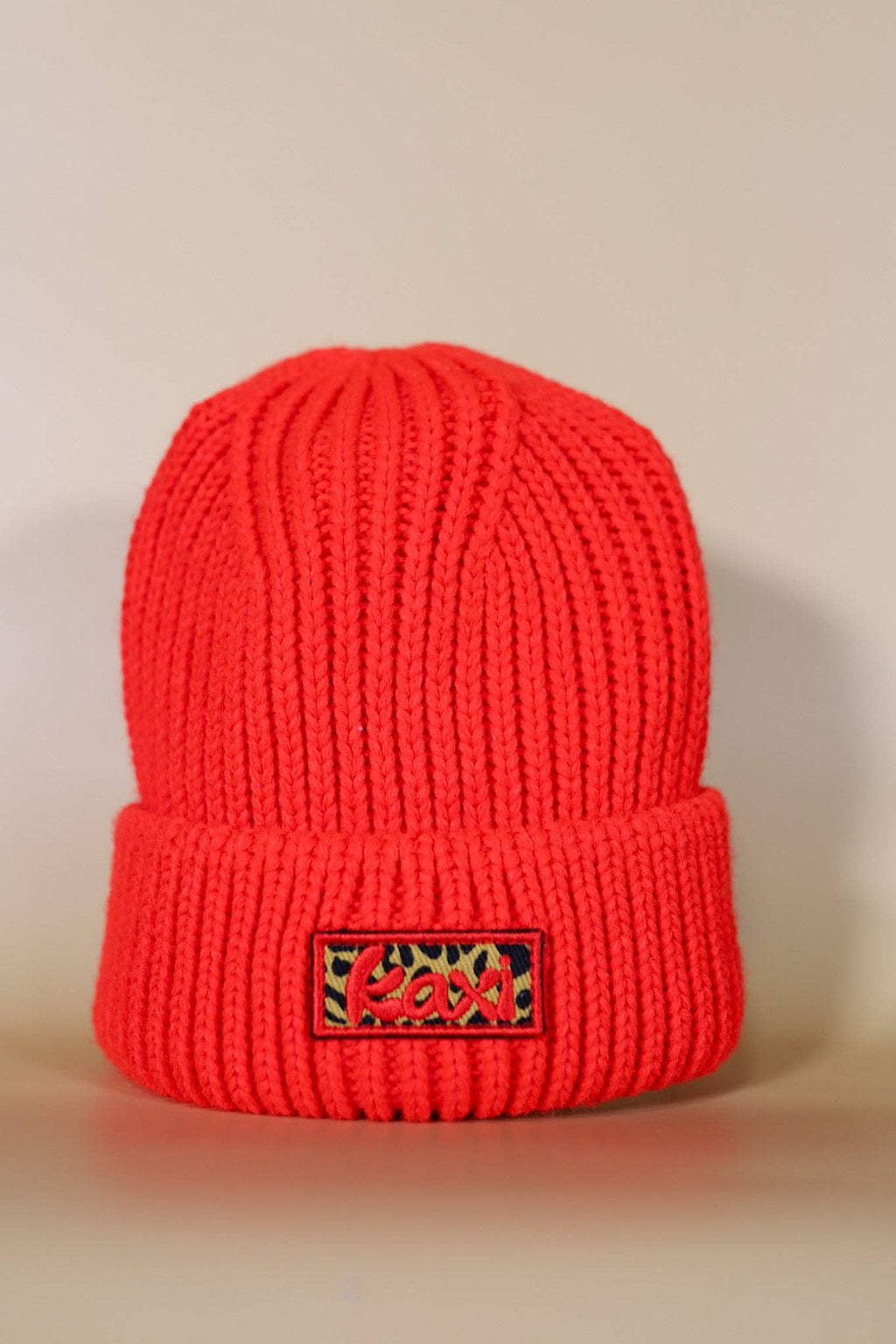RED CHEETAH BEANIE