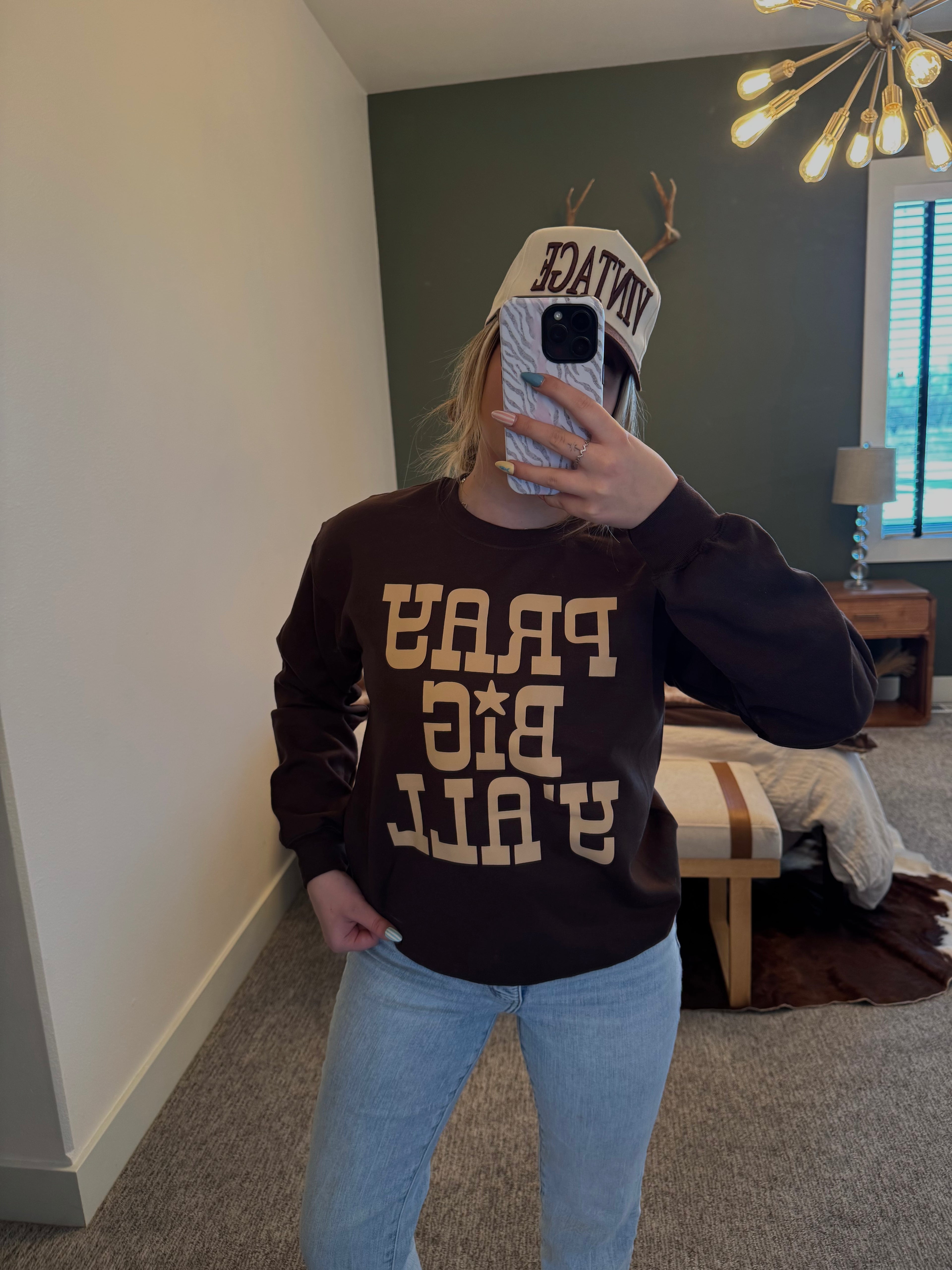 Pray Big Y'all Crewneck