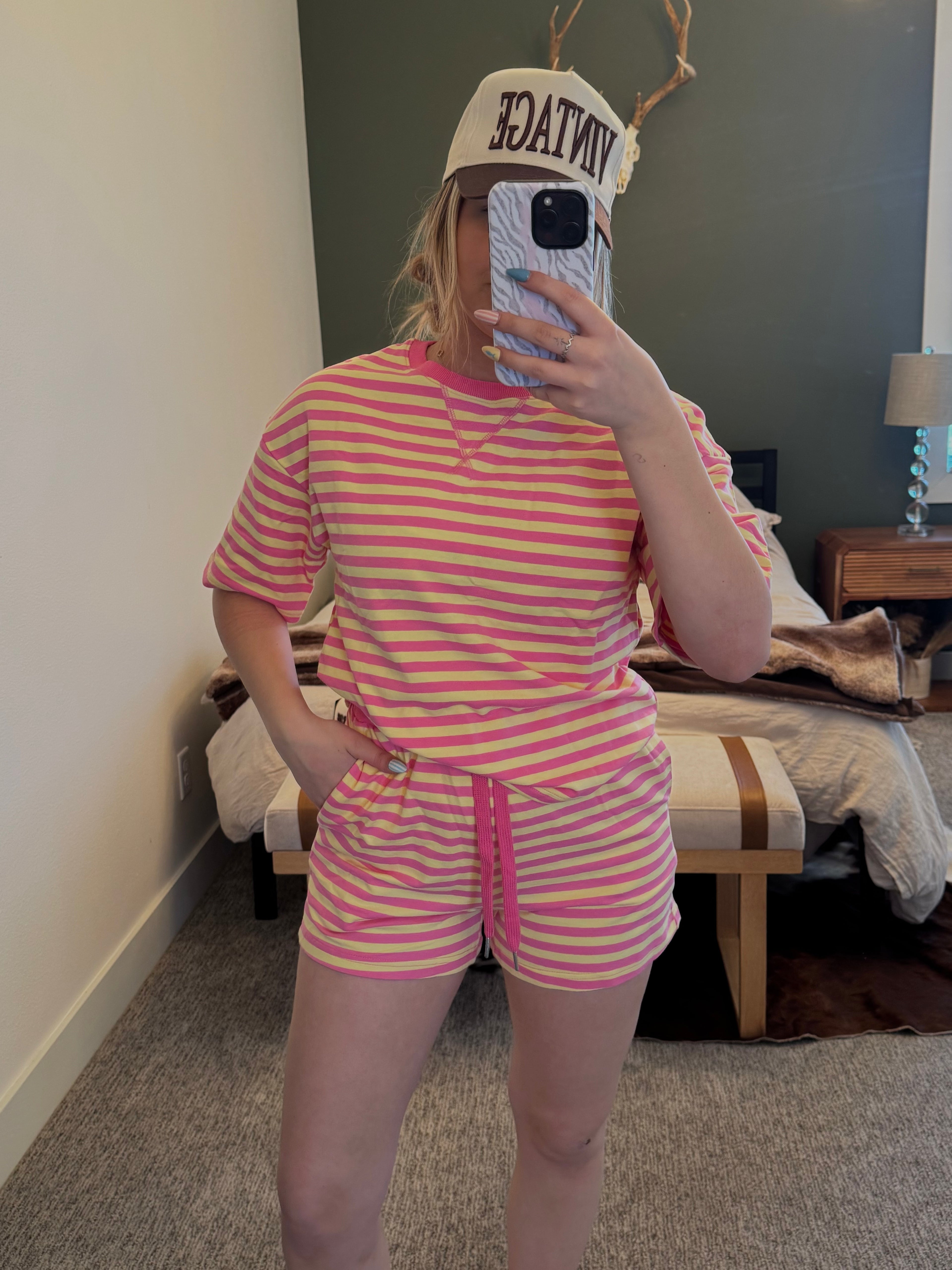 Pink & Yellow Matching Set